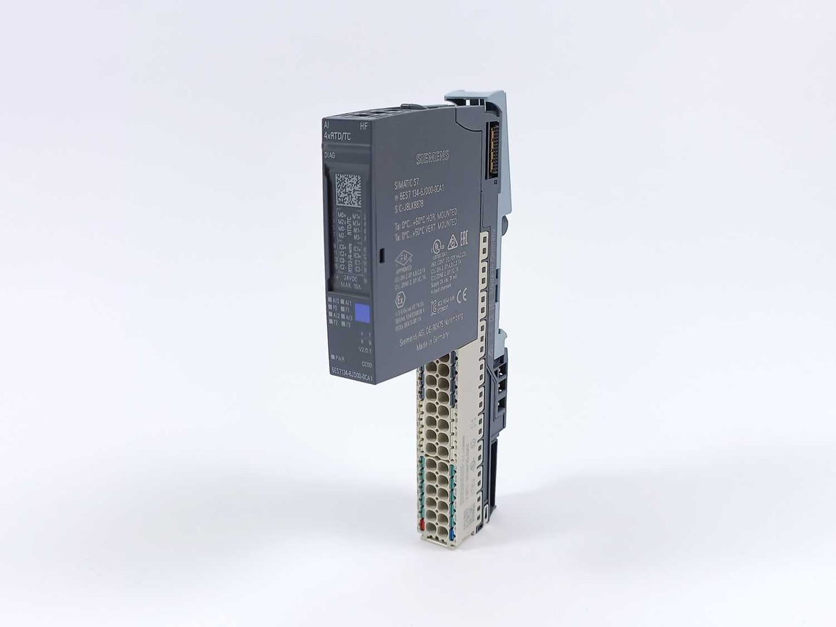 Siemens 6ES7 134-6JD00-0CA1 Analog Input Module w/ 6ES7 193-6BP20-0DA0