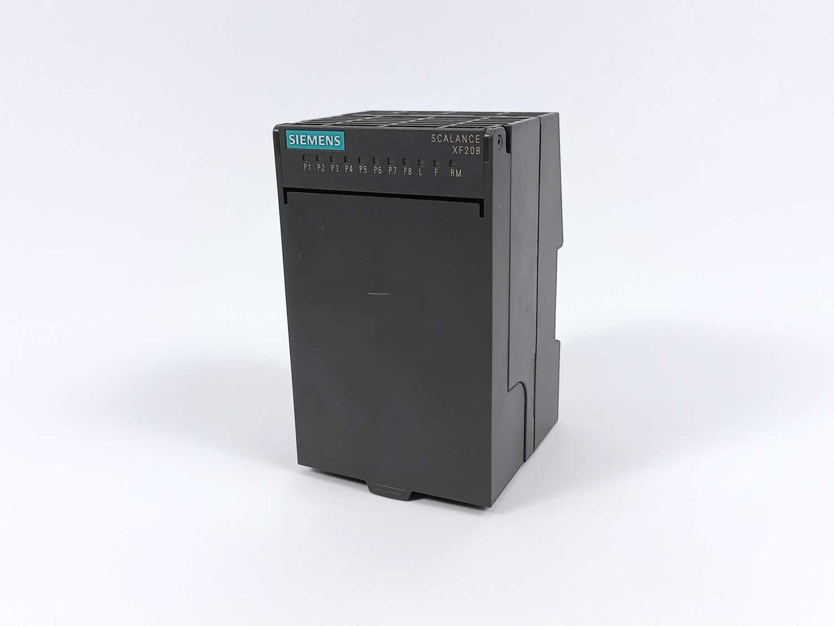 Siemens 6GK5208-0BA00-2AF2 SCALANCE XF208 Industrial Ethernet Switch.