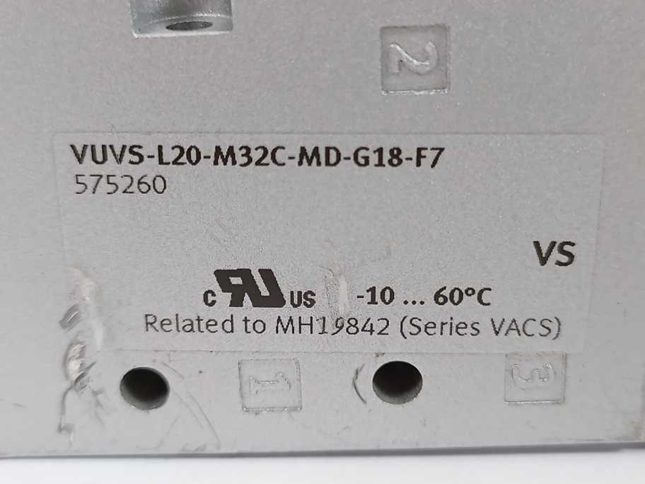 Festo 575260 VUVS-L20-M32C-MD-G18-F7 Solenoid Valve