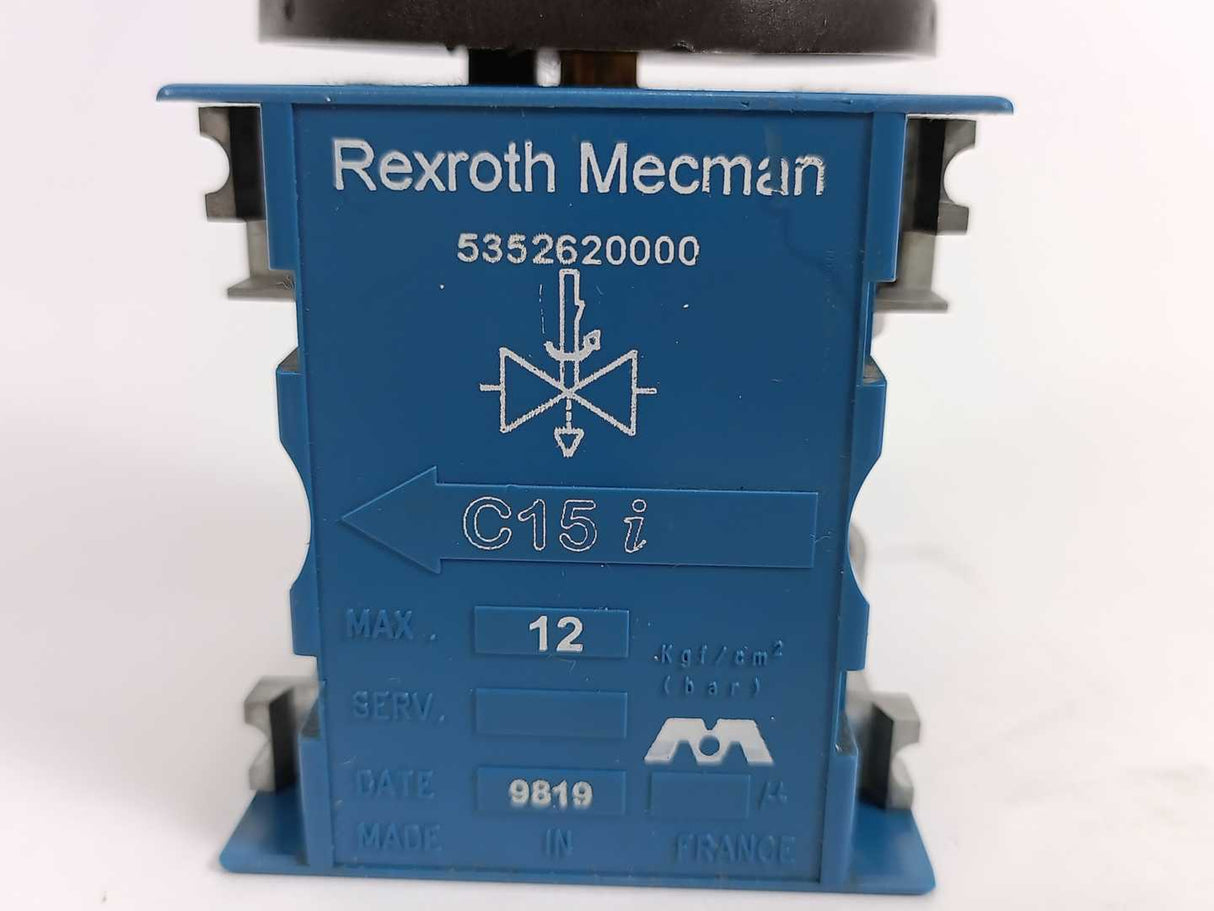 Rexroth Mecman 5352620000 C15i 12bar Pneumatic Valve
