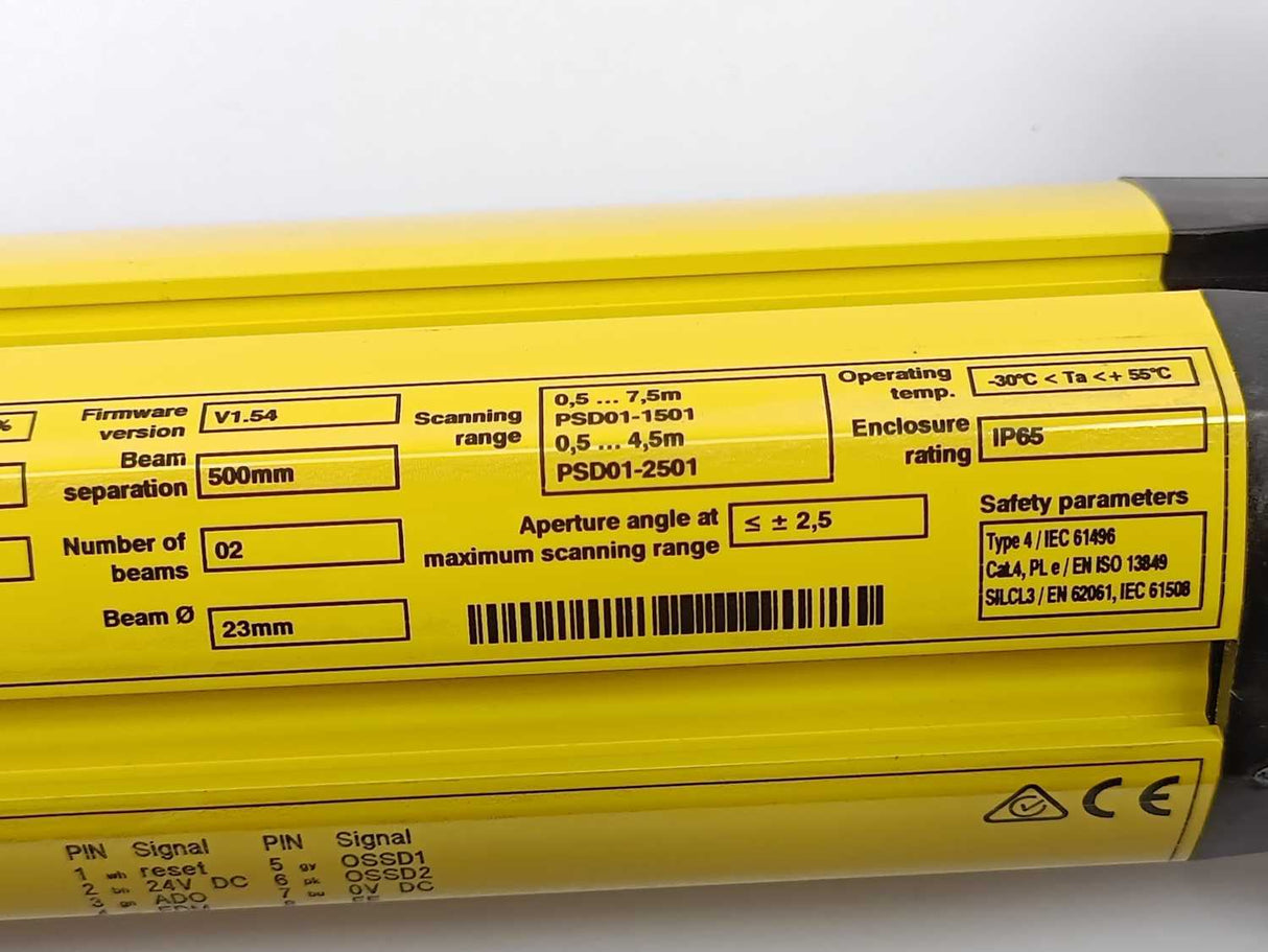 SICK 1200120 M40Z-025000RR0 with 1027906 PSD01-1501 BEAM