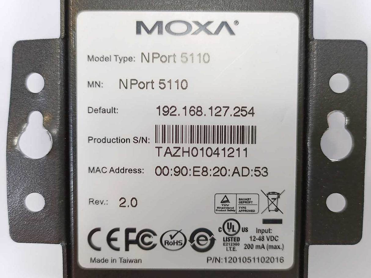 Moxa NPort 5110 NPort 5110 Switch Ethernet