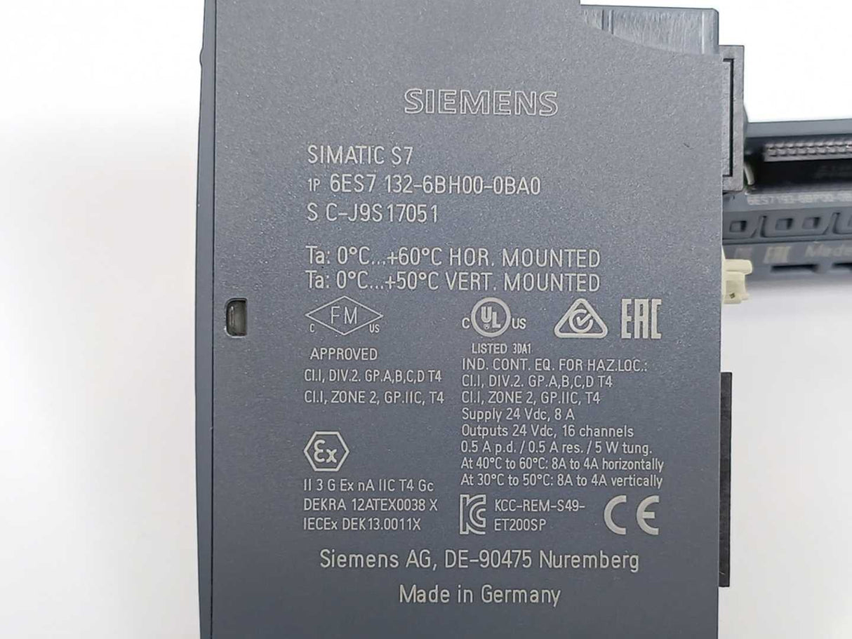 Siemens 6ES7132-6BH00-0BA0 SIMATIC ET 200SP DO Module