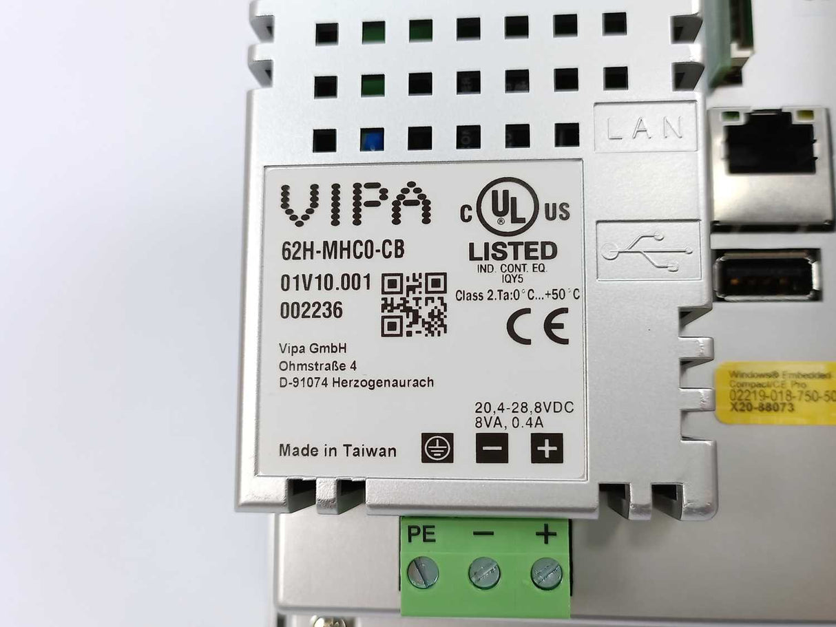 VIPA 62H-MHC0-CB 20,4-28,8VDC, 8VA, 0,4A 7" ECO+ HMI