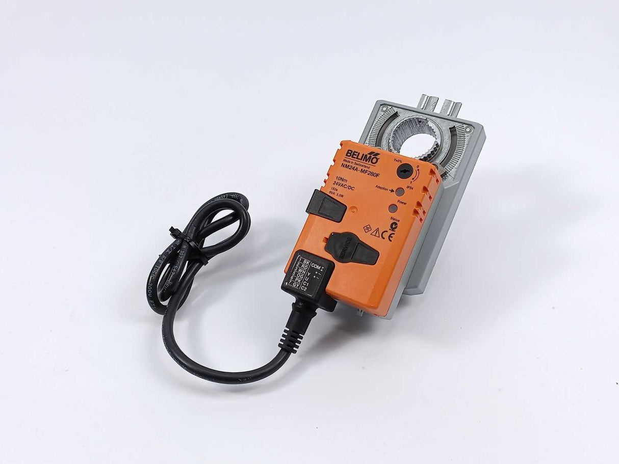 Belimo NM24A-MF280F Rotary Actuator, 10 Nm, 24VAC/DC, 150s, 6VA 3,5W
