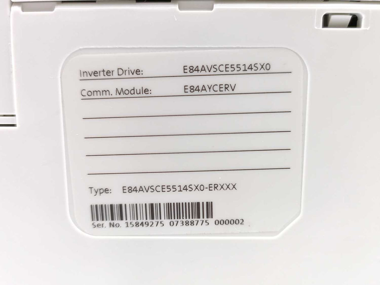 LENZE E84AVSCE5514SX0-ERXXX 15849275 8400 StateLine C 0,55kW Inverter Drive