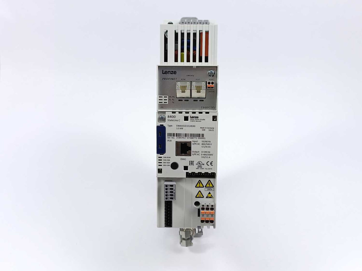 LENZE E84AVSCE1524SX0-ERXXX 15847917 8400 StateLine C 1,5kW Inverter Drive