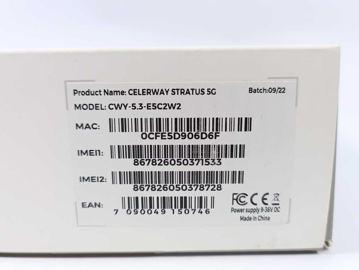 Celerway CWY-5.3-E5C2W2 Stratus 5G Dual Modem Router