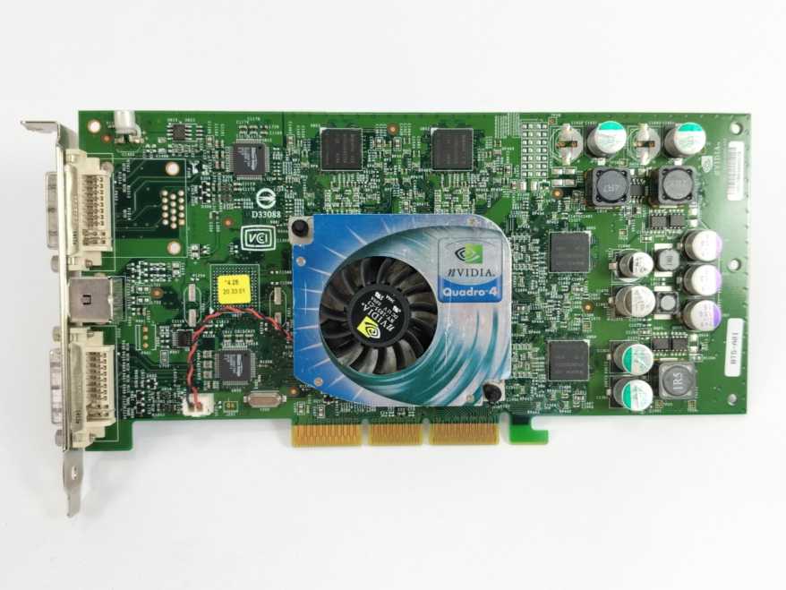 NVIDIA 180-10152-0000-A03 Quadro4 Dual DVI AGP 8x Video Graphics Card