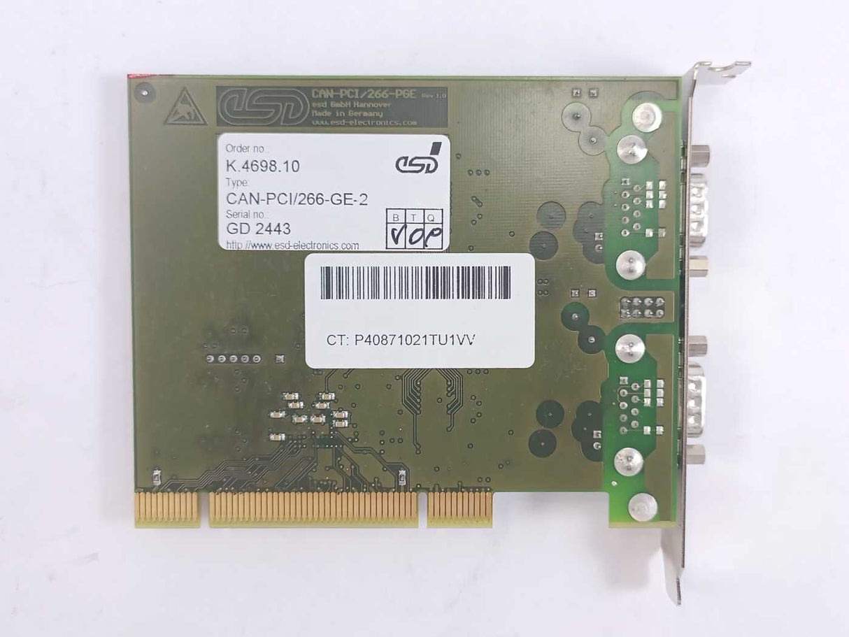 CSD CAN-PCI/266-2 PGE 2-port Bus Interface Card