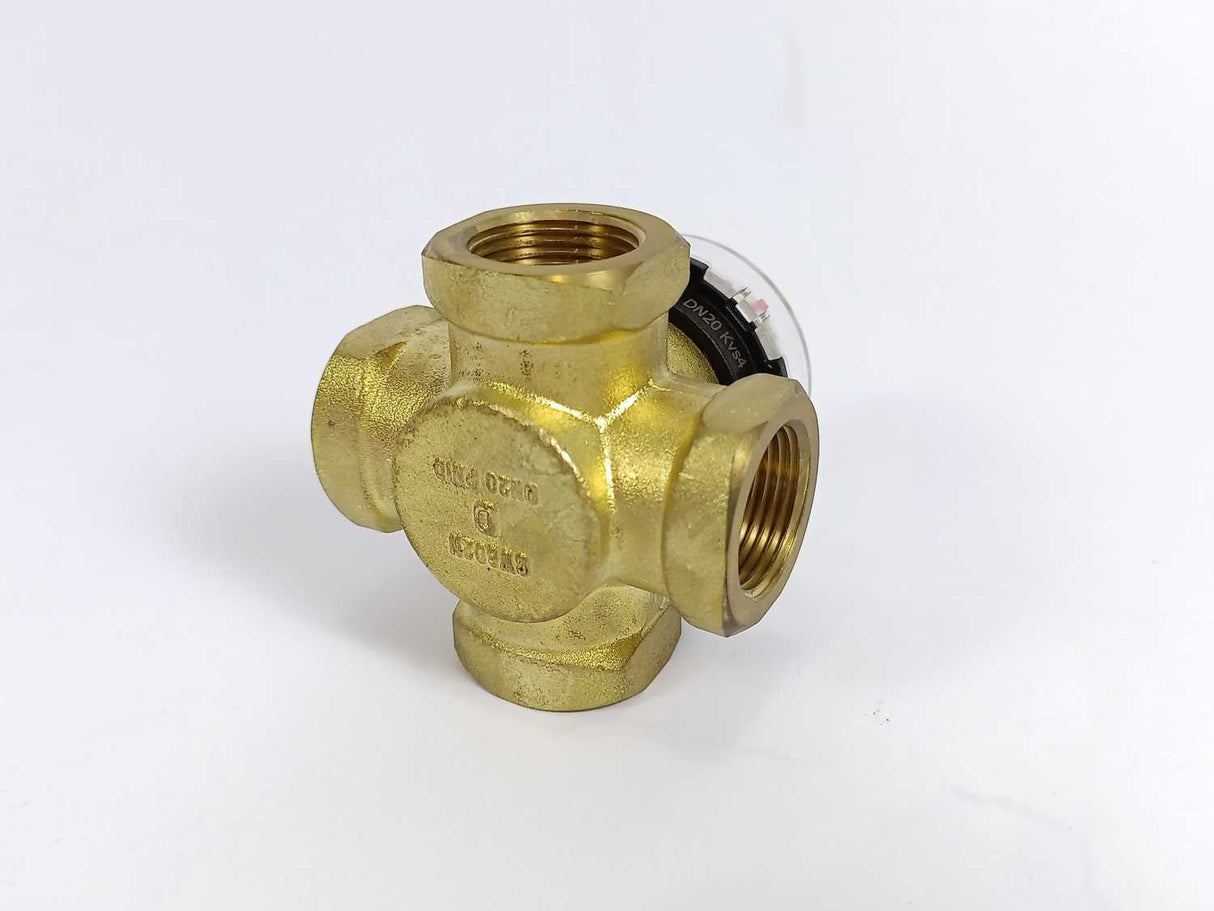 Danfoss 065Z0412 HRB 4-Way Rotary Valve, HRB 4, PN 10, DN 20, 4 m³/h, Rp 3/4