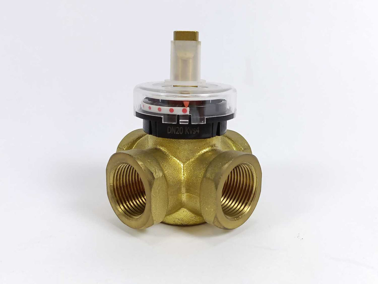 Danfoss 065Z0412 HRB 4-Way Rotary Valve, HRB 4, PN 10, DN 20, 4 m³/h, Rp 3/4