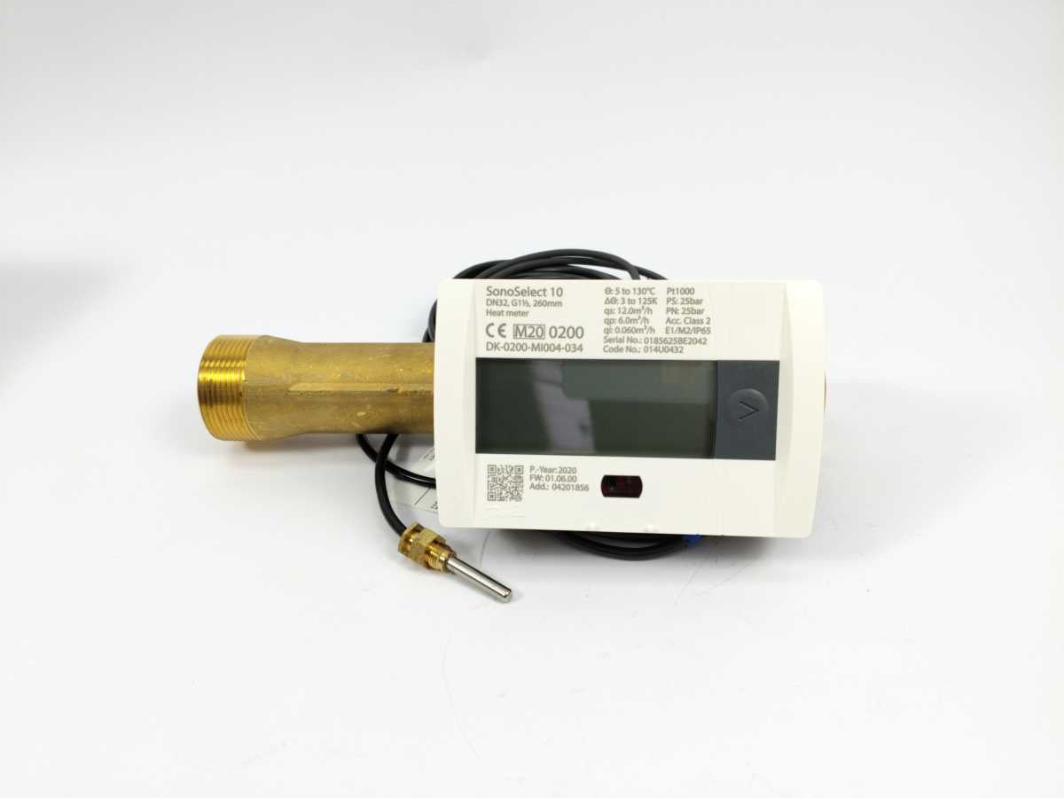 Danfoss 014U0432 Energy Meter, SonoSelect 10, 260mm, M-Bus, DN32