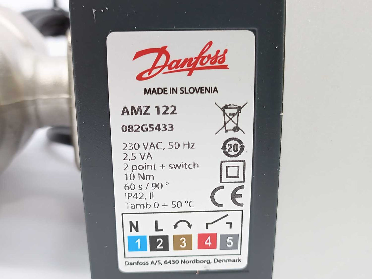 Danfoss 082G5433 AMZ 122 Actuator with Ball Valve DN32 230VAC