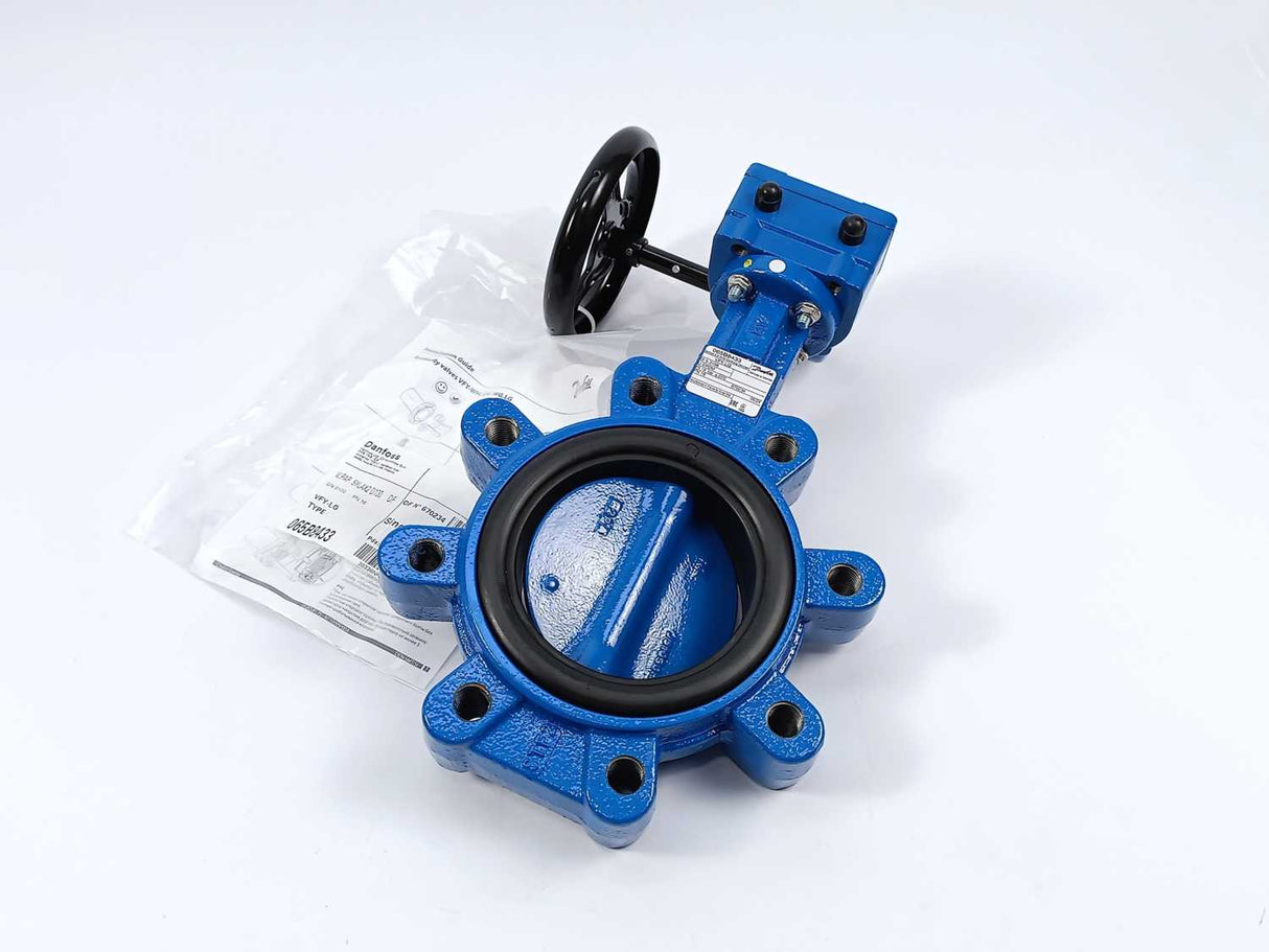 Danfoss 065B8433 Butterfly Valve, VFY-LG, PN 16, DN 100, w/ Gearbox