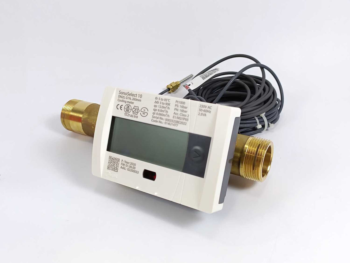 Danfoss 014U1477 Energy Meter, SonoSelect 10, 260mm DN25 G1,1/4