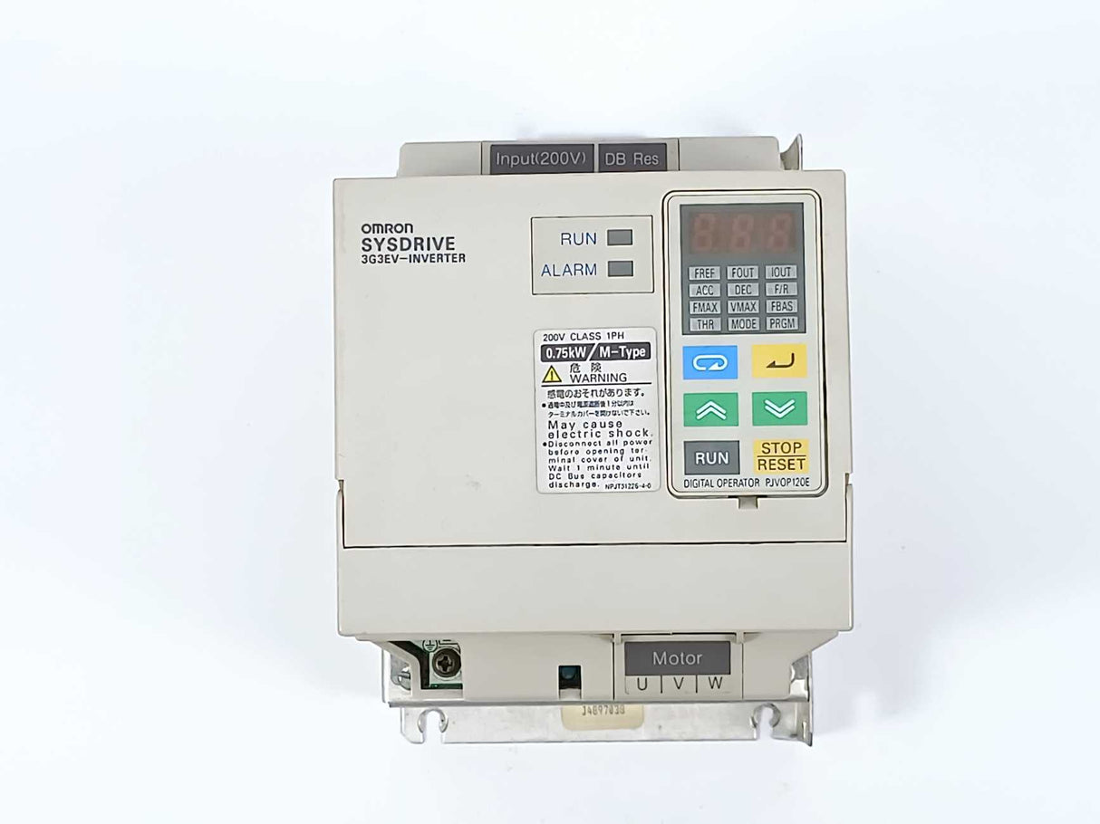 OMRON 3G3EV-AB007M-CE Sysdrive 3G3EV Inverter, 0,75kW