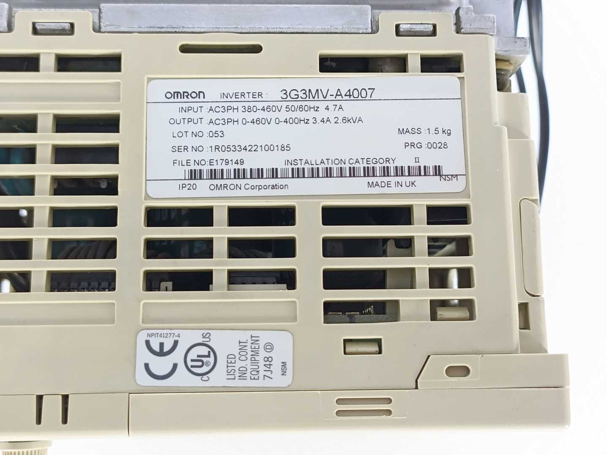 OMRON 3G3MV-A4007 Inverter