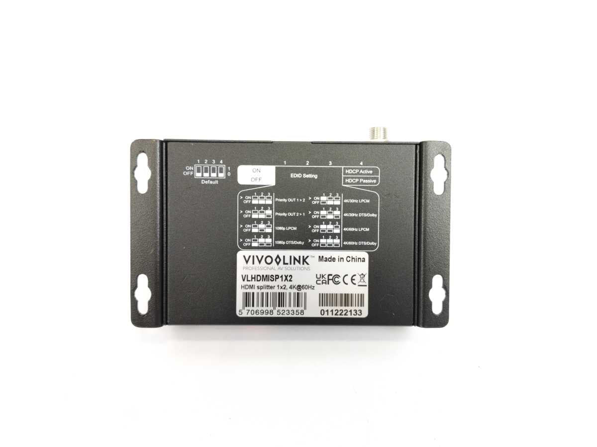 Vivo Link VLHDMISP1X2 HDMI Splitter 1x2, 4K@60Hz