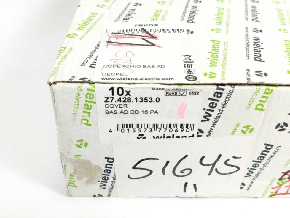 Wieland Z7.428.1353.0 BAS AD DD 16 PA Cover 10pcs.