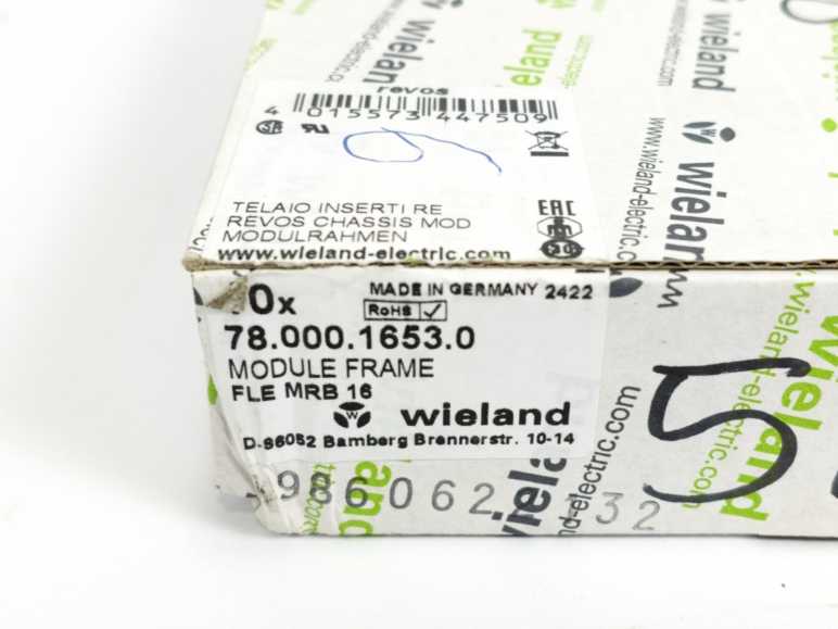 Wieland 78.000.1653.0 Module Frame FLE MRB 16 10pcs batch