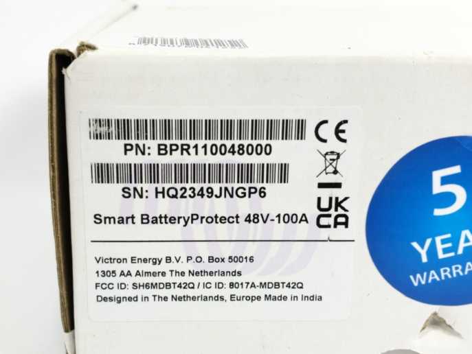 Victron Energy BPR110048000 Smart Battery Protect 48V-100A
