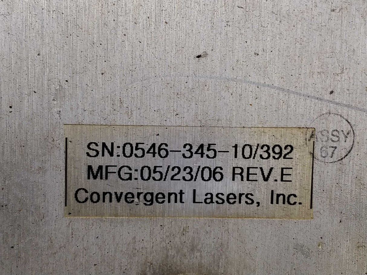 Convergent Laser 0546-144-50 Power Supply