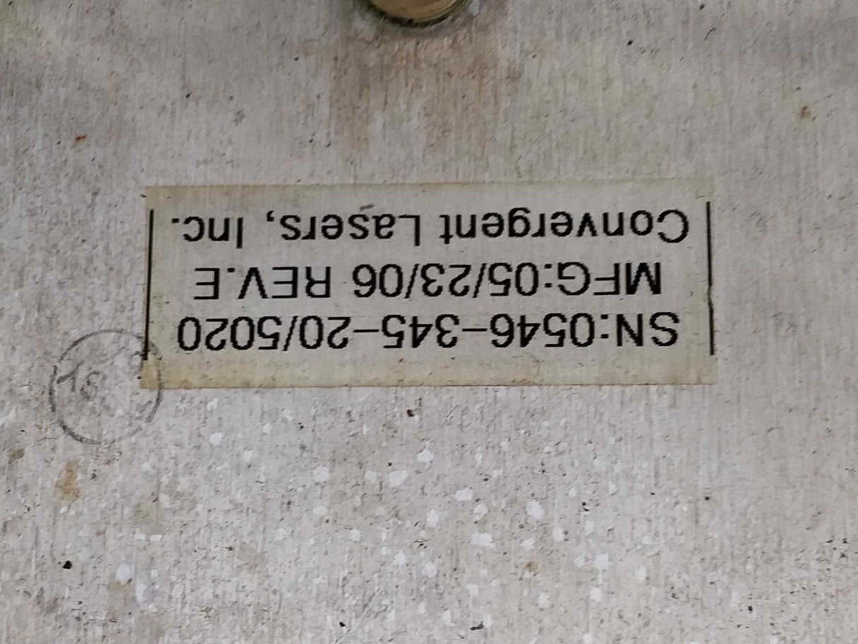 Convergent Laser 0546-144-50 Power Supply