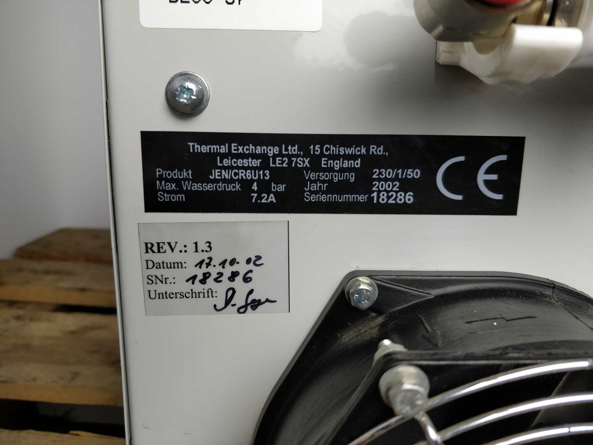 Thermal Exchange JEN/CR6U13 Rev.1.3 4bar 7.2A