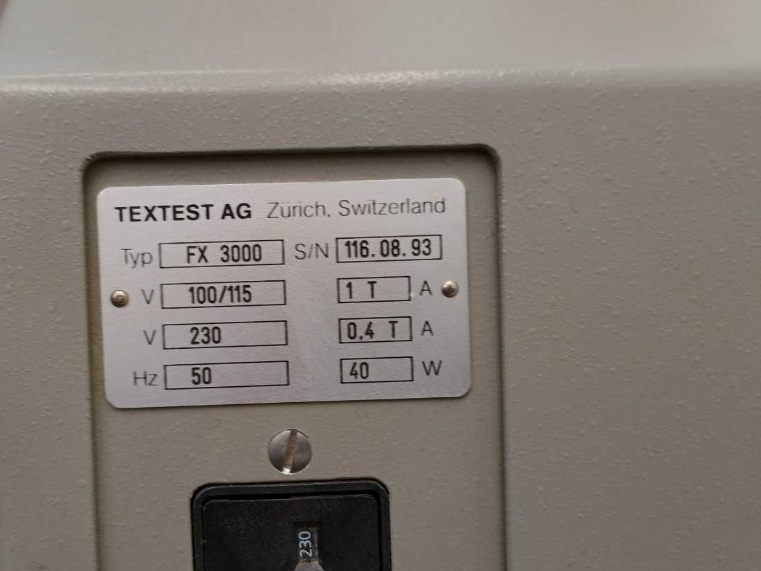 TEXTEST FX 3000 Hydrostatic Head Tester
