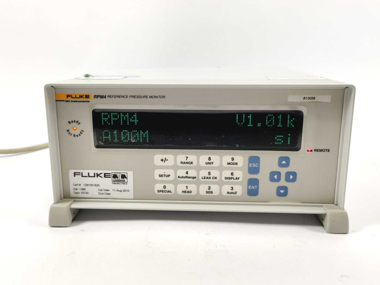 Fluke RPM4 A100Ms-L REFERENCE PRESSURE MONITOR 100MPA 15000psi