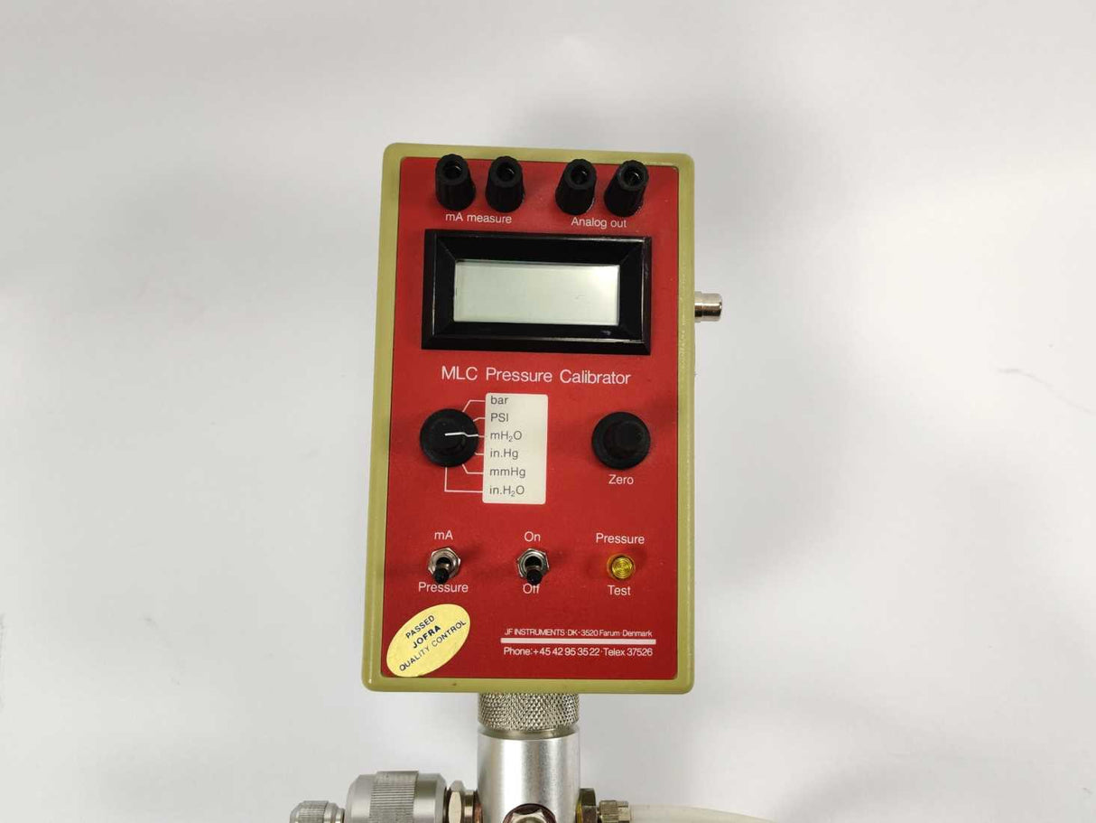 JF Instruments MLC 15A1 MLC Pressure calibrator