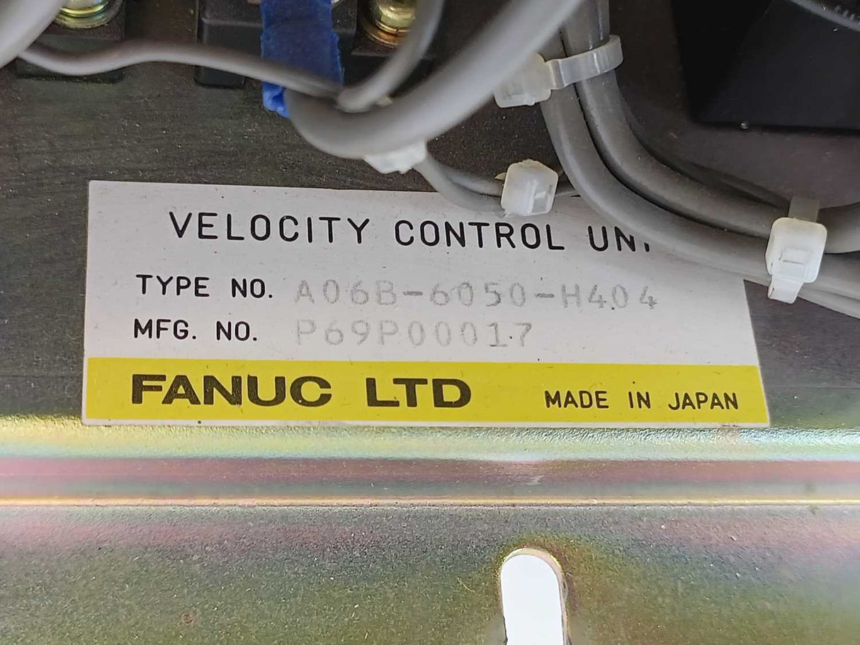 Fanuc A06B-6050-H404 Velocity Control Unit