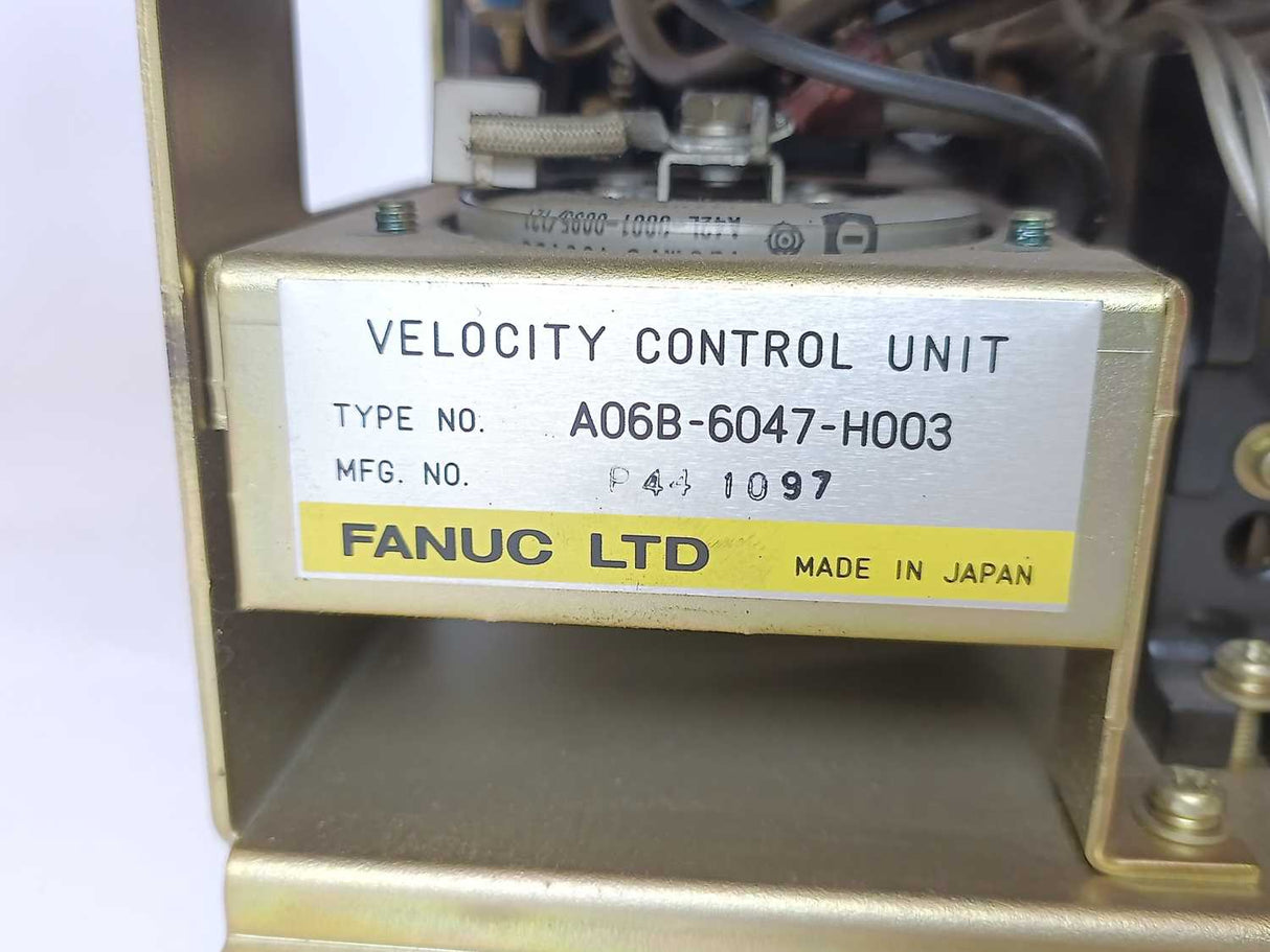 Fanuc A06B-6047-H003 Velocity Control Unit