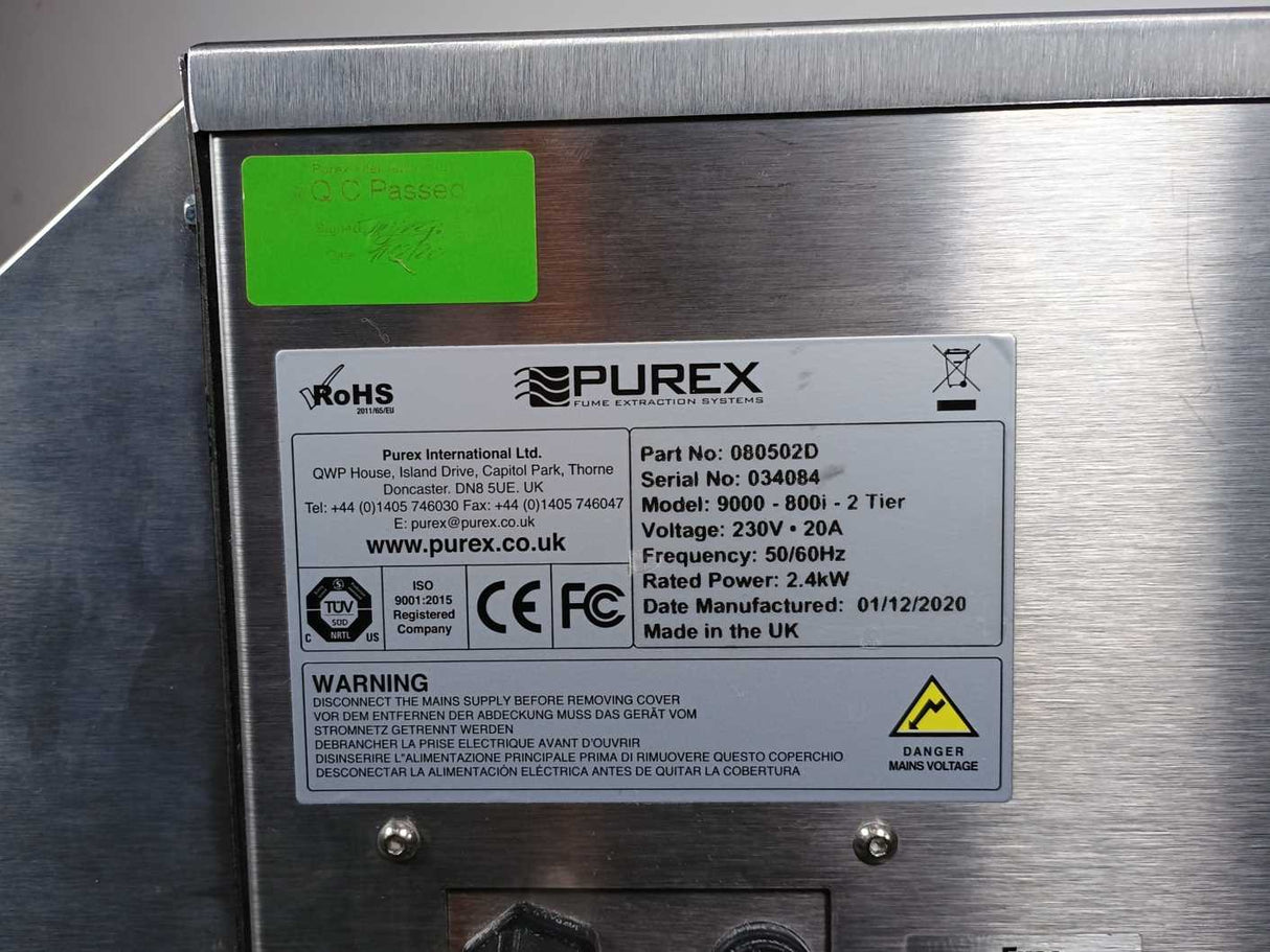 Purex 080502D 9000 - 800i - 2 Tier Volume Control Filtration System