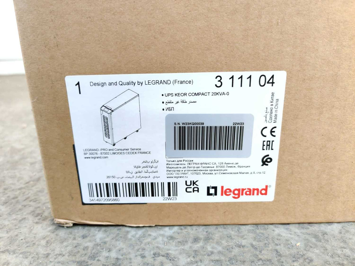 Legrand 311104 UPS KEOR Compact 20kVA 18kW