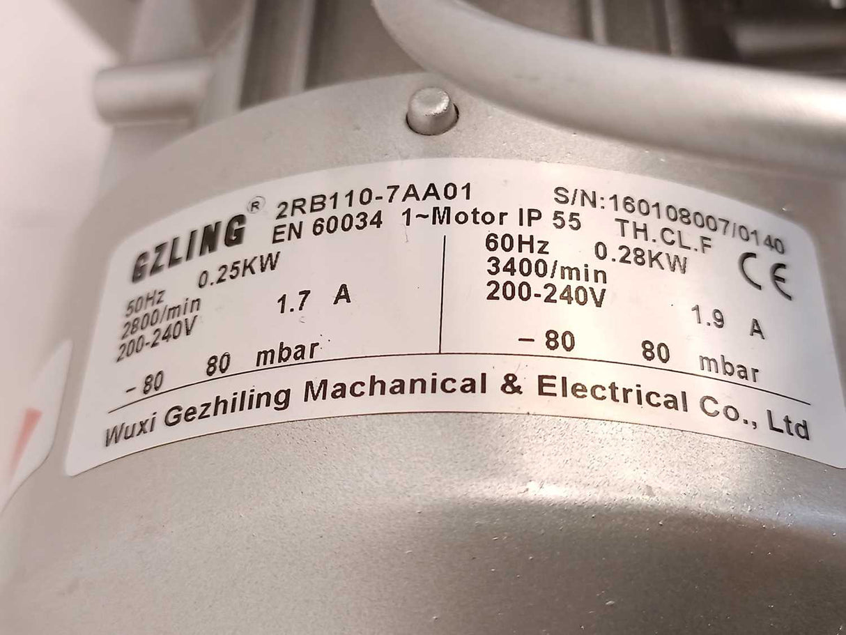 Wuxi Gezhiling Mechanical & Electrical C 2RB110-7AA01 Ring blower, not used
