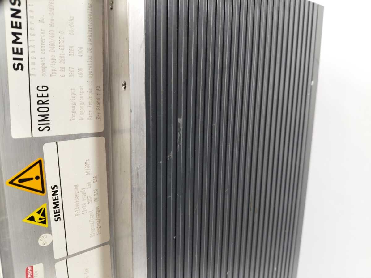 Siemens 6RA2281-6DS22-0 MRE-GDEF6S22-3A Simoreg Compact Converter