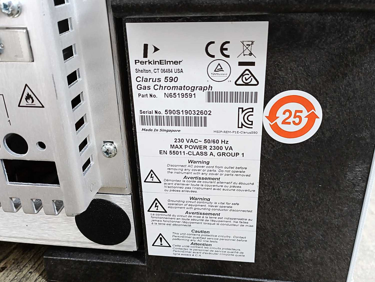 Perkin-Elmer N6519591 Clarus 590 Gas Chromatograph