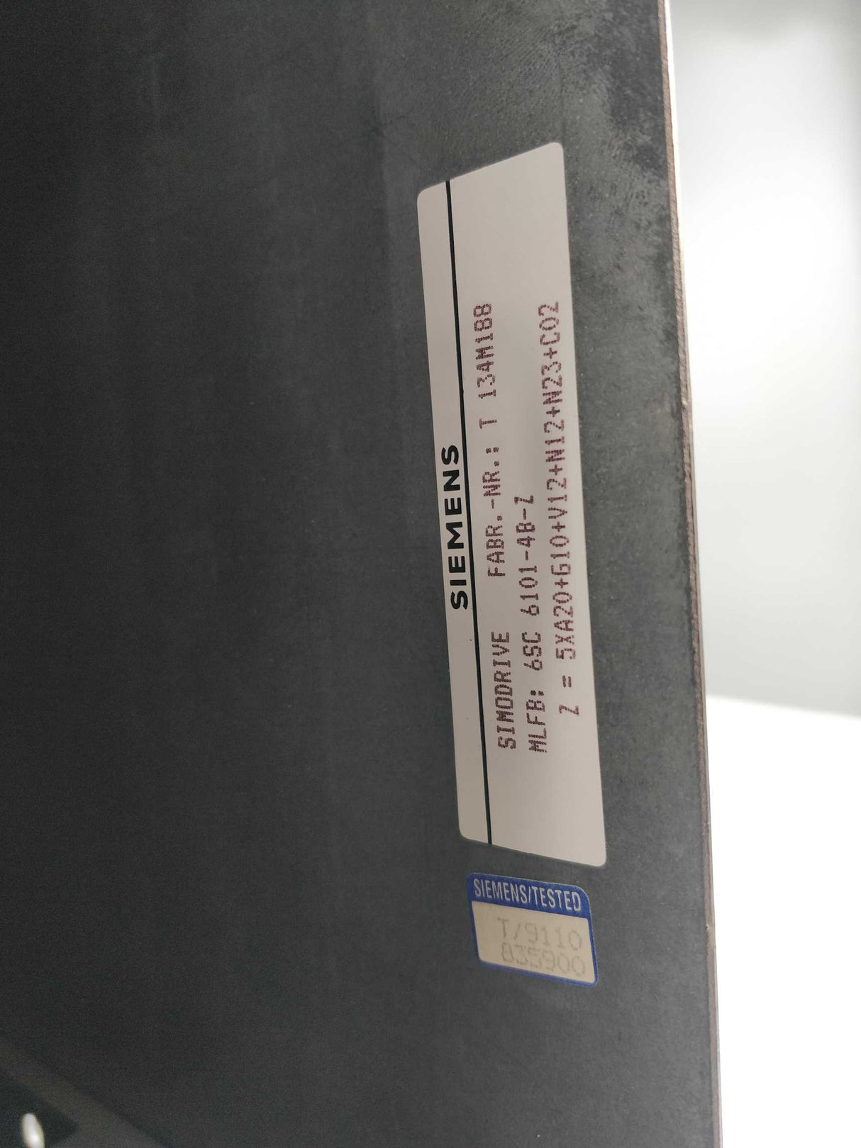 Siemens 6SC6101-4B-Z Simodrive Z=5XA20+G10XV12+N12+N23+C02