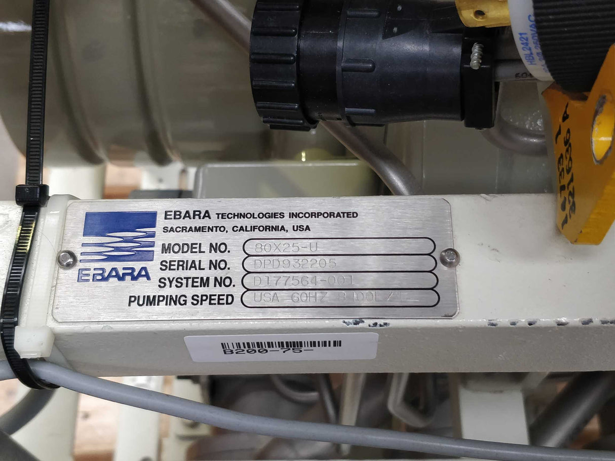 Ebara 80X25-U Dry Vacuum pump
