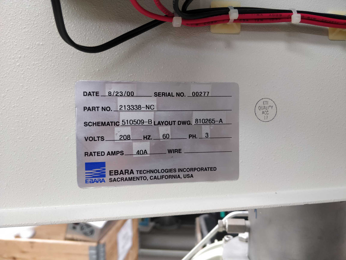 Ebara 80X25-U Dry pump vacuum pump