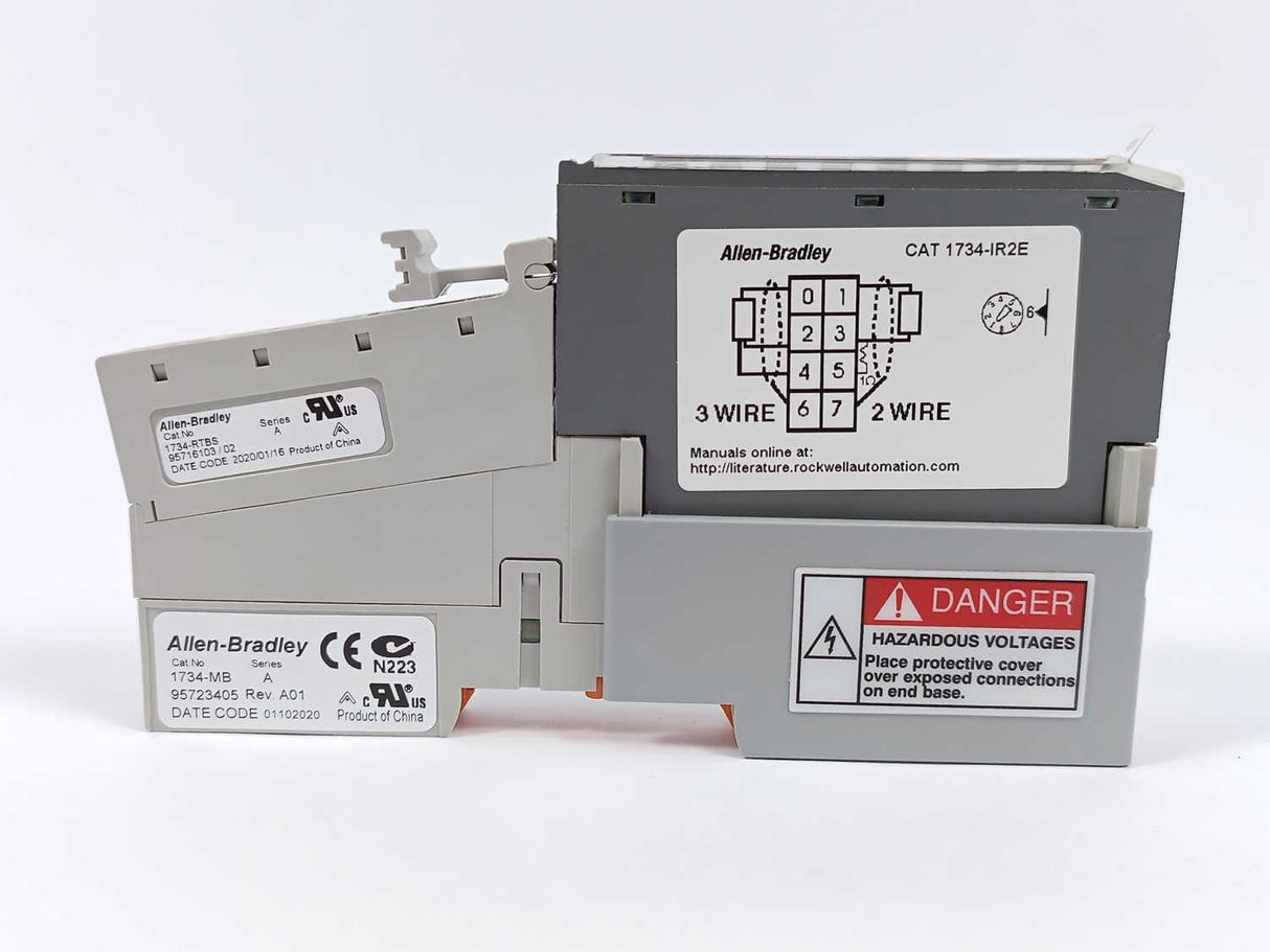 AB 1734-IR2E Ser. C Analog Input Module W/ 1734-MB & 1734-RTBS