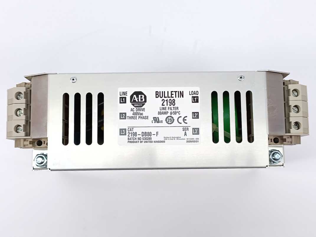 AB 2198-DB80-F Line Filter 80Amp @50C