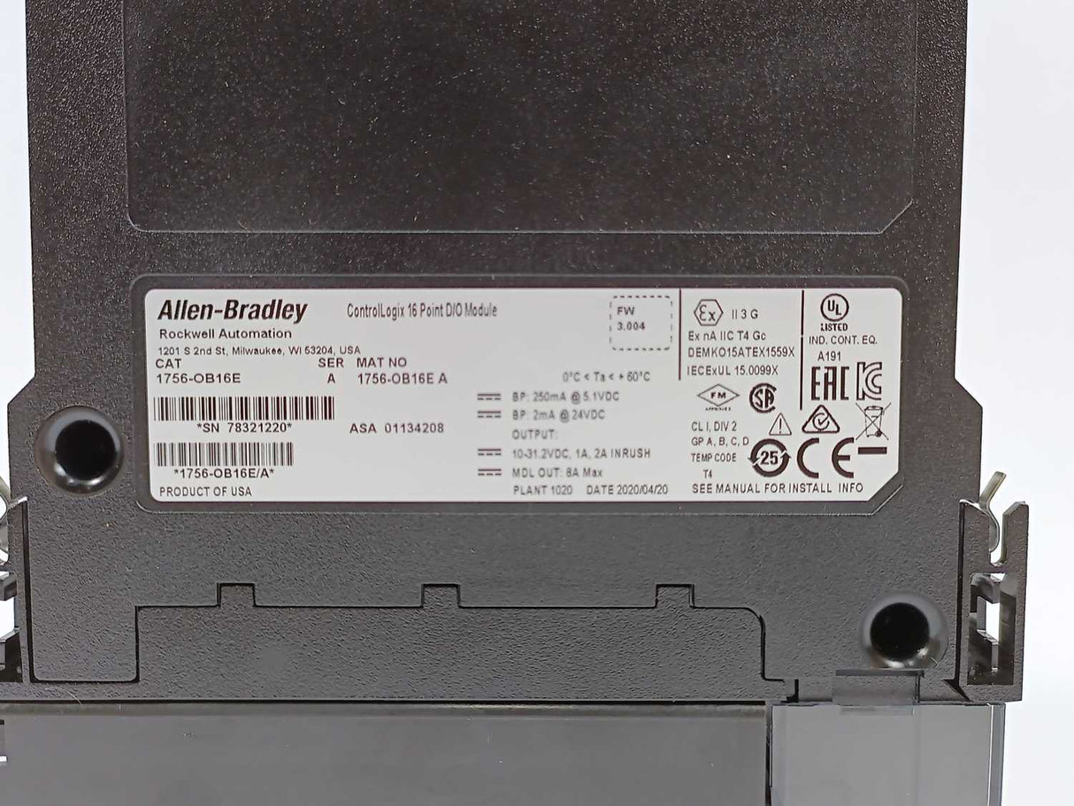 AB 1756-OB16E 16 Point DC Output D/O Module Ser.A