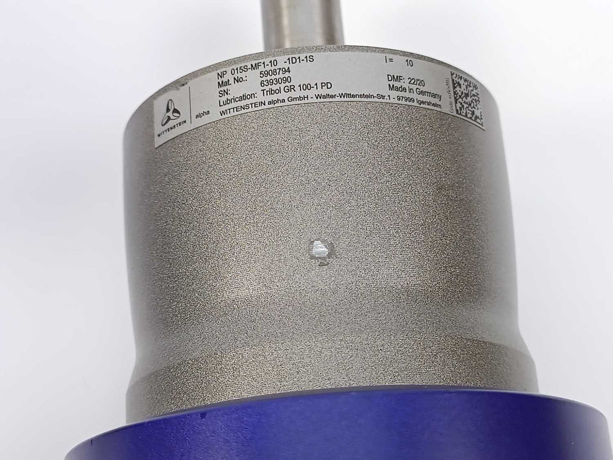 Wittenstein NP015S-MF1-10-1D1-1S Low-backlash Planetary Servo Gear Unit i: 10