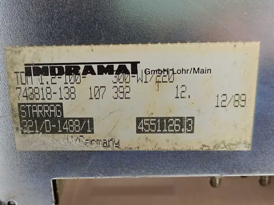 Indramat TDM1.2-100-300-W1/220 A.C. Servo Controller