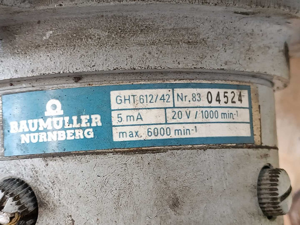 Baumüller GNAG 112 MV 873746 10.5/8.5kW Seperately Excited DC Servo Motor
