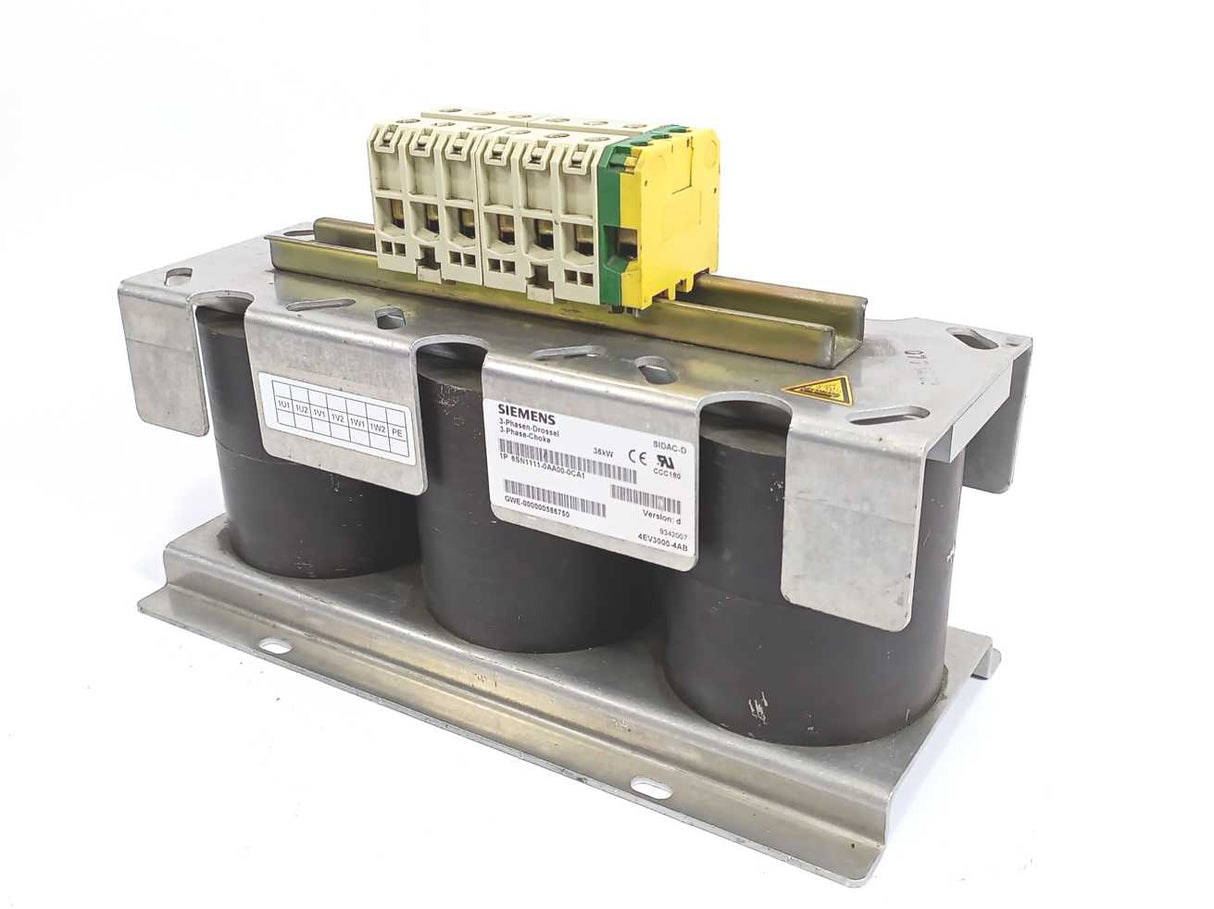 Siemens 6SN1111-0AA00-0CA1K GWE-0000005867500 SIDAC-D 3-Phase Choke 36kW