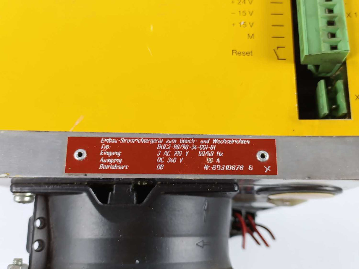Baumüller Nürnberg BUC2-90/90-34-001-01 Power Supply Module 3AC, 190V, 50/50Hz